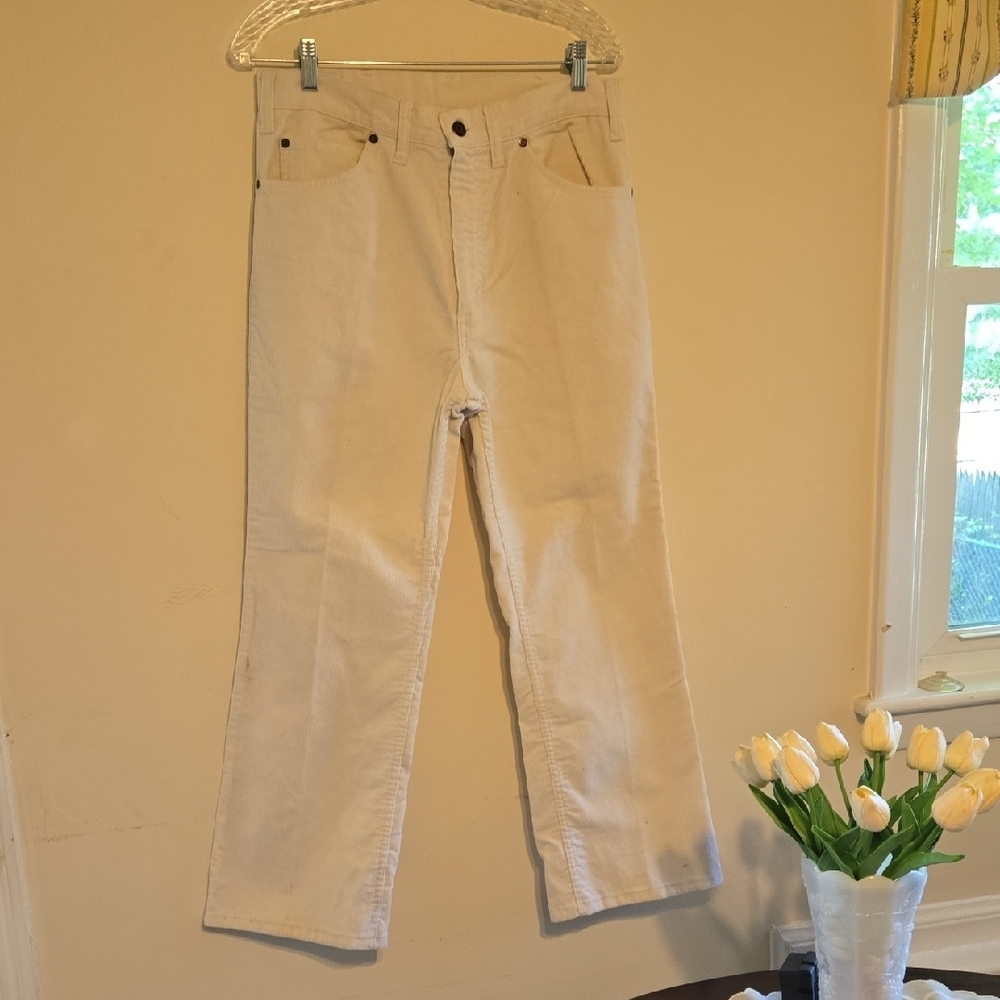 GAP Cream Straight Leg Pants 29